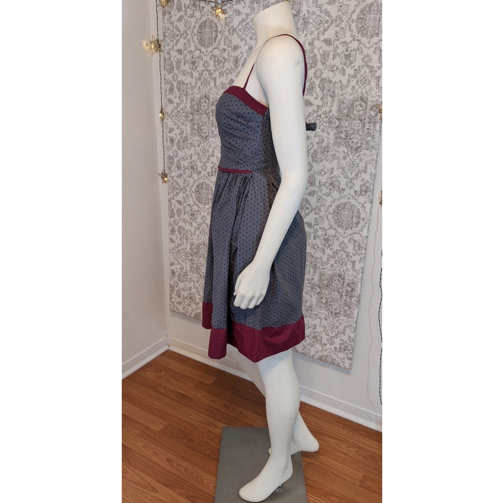 Handmade Vintage Style Pinup Polka Dot Dress - Picture 3 of 8
